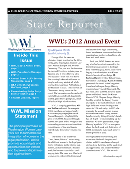 WWL's 2012 Annual Event