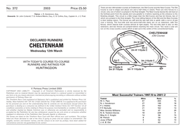 Cheltenham, the Old Course and the New Course