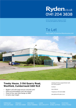 To Let High Quality Production/Warehousing Unit