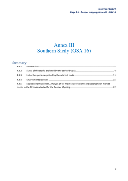 Annex III Southern Sicily (GSA 16)