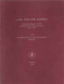 Carl Parcher Russell '