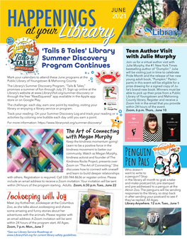 June 2021 Happenings @ Your Library –