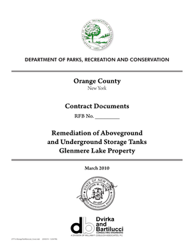 Orange County Contract Documents Remediation of Aboveground And