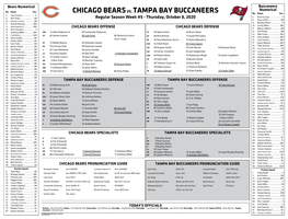 Chicago Bearsvs. Tampa Bay Buccaneers