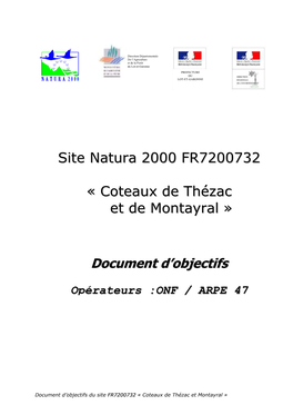 DOCOB Coteaux De Thézac Et Montayral