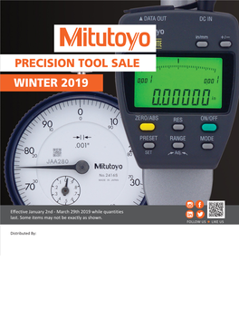 Precision Tool Sale Winter 2019