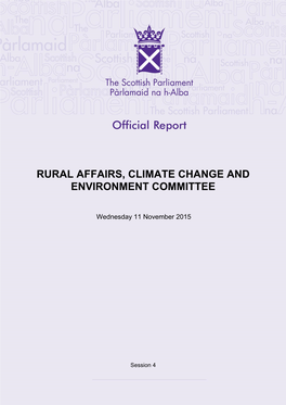 Rural Affairs, Climate Change and Environment Committee