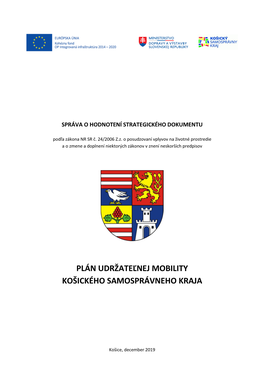 Plán Udržateľnej Mobility Košického Samosprávneho Kraja