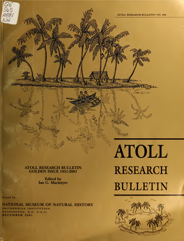 Atoll Research Bulletin No