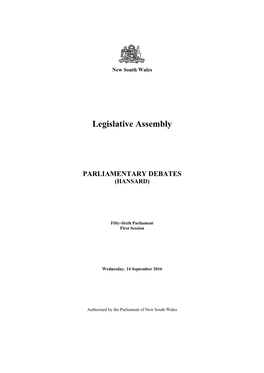 Legislative Assembly