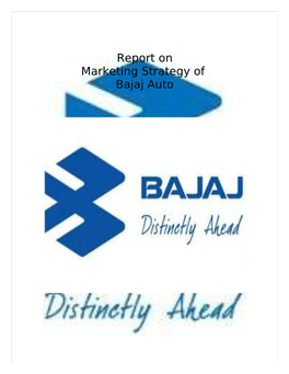 Marketing Strategies of Bajaj Auto