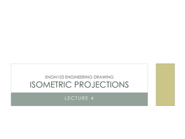 Isometric Projections