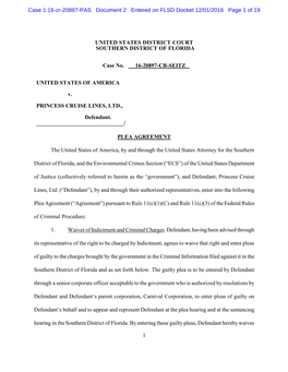 Download Princess Cruise Lines Plea Agreement.Pdf