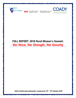 2018 Rural Women's Summit