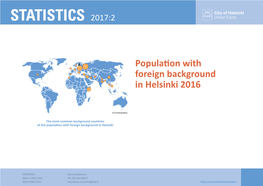 Population with Foreign Background in Helsinki 2016