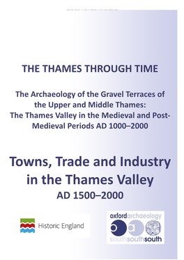 4. Post-Medieval Towns, Trade and Industry