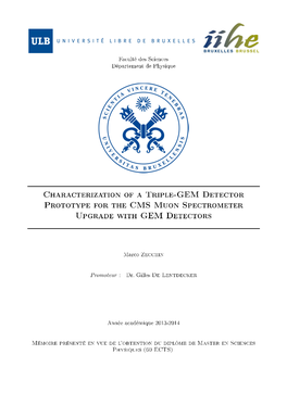 Characterization of a Triple-GEM Detector Prototype for the CMS Muon Spectrometer Upgrade with GEM Detectors