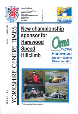 To U New Championship Sponsor for Harewood Speed Hillclimb