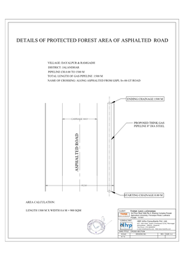 Details of Protected Forest Area of Asphalted Road 1