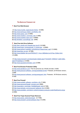 The Best-Ever Freeware List 1 Best Free Web Browser [1]