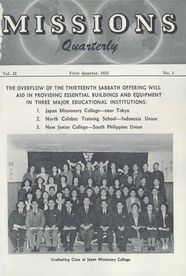 Missions Quarterly for 1953