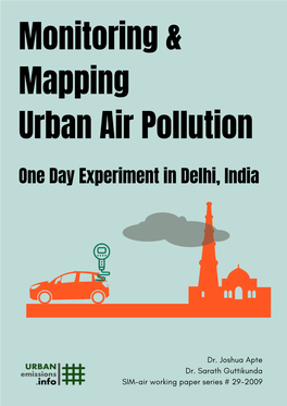 Monitoring & Mapping Urban Air Pollution