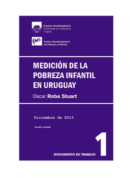 Medicion De La Pobreza Infantil En Uruguay