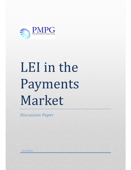 LEI in the Payments Market