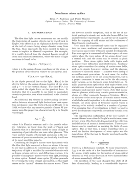 Nonlinear Atom Optics