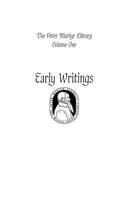 Early Writings