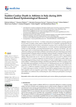 Sudden Cardiac Death in Athletes in Italy During 2019: Internet-Based Epidemiological Research