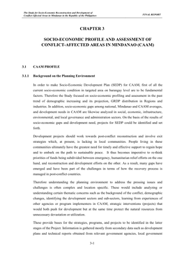 Chapter 3 Socio-Economic Profile and Assessment of Conflict-Affected