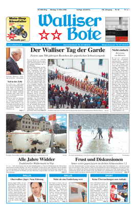 Der Walliser Tag Der Garde Beisetzung Feiern Zum 500-Jährigen Bestehen Der Päpstlichen Schweizergarde Von Milosevic B E L G R a D