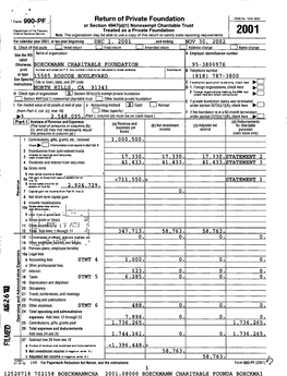 Form 990-PF , Return of Private Foundation