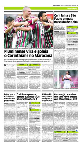 Fluminense Vira E Goleia O Corinthians No Maracanã