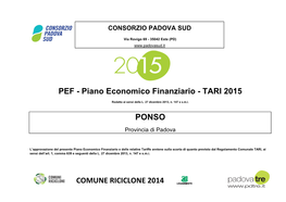 Comune Riciclone 2014 Ponso