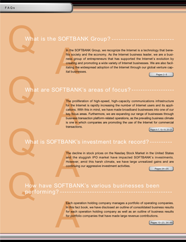 What Is the SOFTBANK Group? What Are SOFTBANK's Areas of Focus