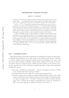 Metrizable Uniform Spaces 2