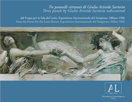 Three Panels by Giulio Aristide Sartorio Rediscovered