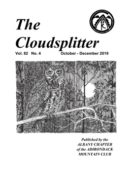 December 2019 Published by the ALBANY CHAPTER of the ADIRONDACK MOUNTAIN CLUB