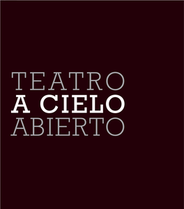 Teatro a Cielo Abiero (.Pdf