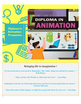 Diploma in Animation