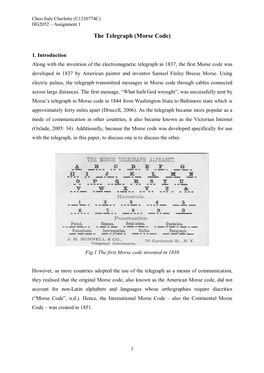 The Telegraph (Morse Code)