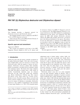 PM 7/87 (2) Ditylenchus Destructor and Ditylenchus Dipsaci