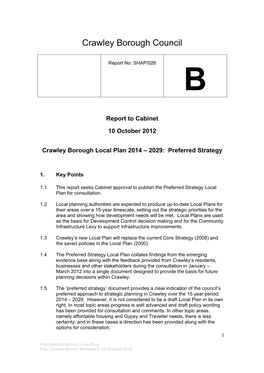 Crawley 2029 the Crawley Borough Council Local Plan 2014-2029