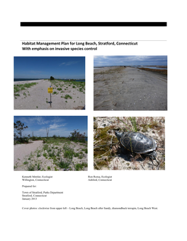 Habitat Management Plan for Long Beach, Stratford, Connecticut with Emphasis on Invasive Species Control