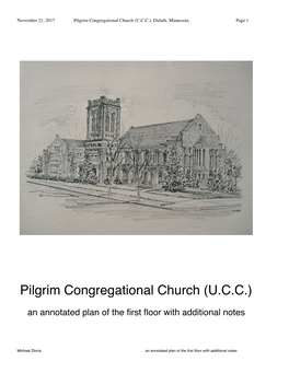 Pilgrim Congregational Church (U.C.C.), Duluth, Minnesota Page 1
