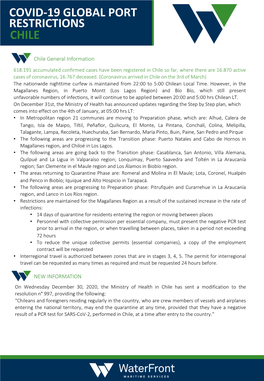 Covid-19 Global Port Restrictions Chile