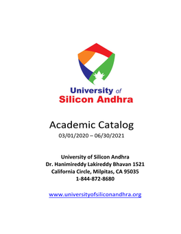 Academic Catalog 2021