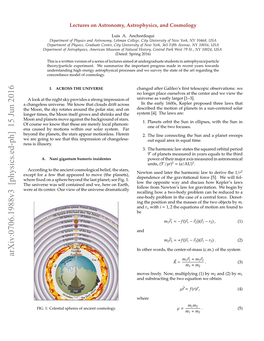 Arxiv:0706.1988V3 [Physics.Ed-Ph] 15 Jun 2016 M ~R + M ~R R~ = 1 1 2 2